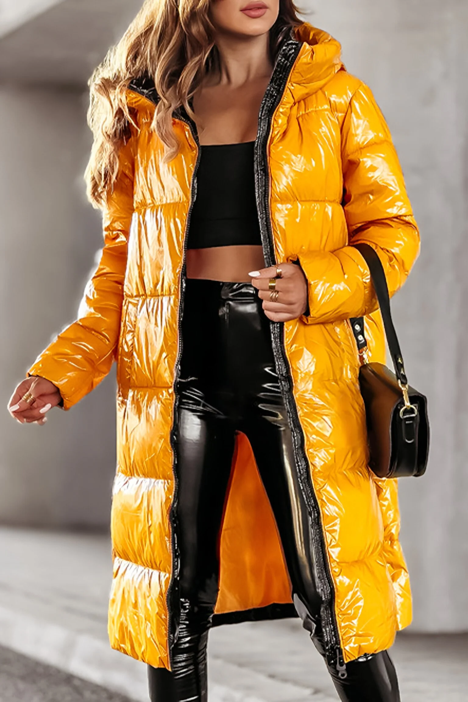 Women's Hooded Long Sleeve Casual Long Fashionable Cotton Coat